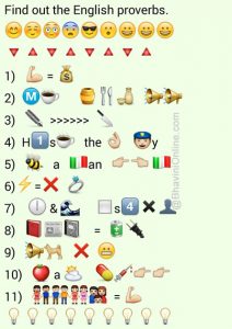 Whatsapp Puzzles: Guess the English Proverbs From Emoticons and Smileys ...