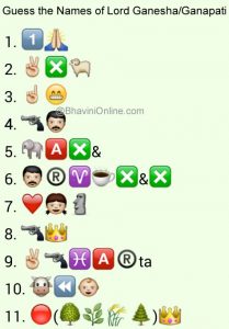 Whatsapp Puzzles: Guess Lord Ganesha's Names From Emoticons and Smileys ...