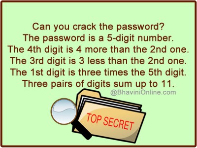 Hard Mind Puzzles: Crack The Password