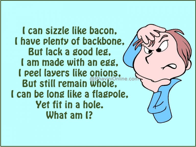 Word Riddle Games: i Can Sizzle Like bacon | BhaviniOnline.com