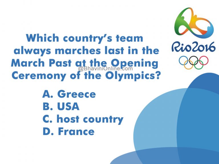 Olympics Trivia Quiz Which Country Always Marches Last At The Opening