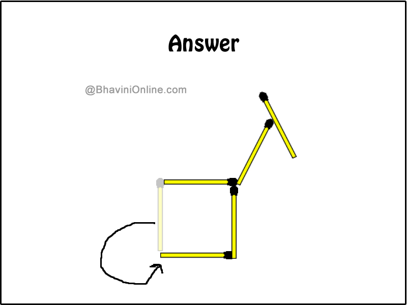 Matchstick Puzzle: Move 1 Matchstick To Turn The Donkey | BhaviniOnline.com
