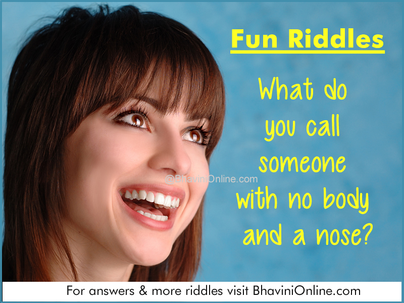 No Body No Nose Riddle Riddle And Answer 